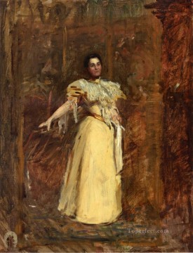  Study Oil Painting - Study for The Portrait of Miss Emily Sartain Realism portraits Thomas Eakins